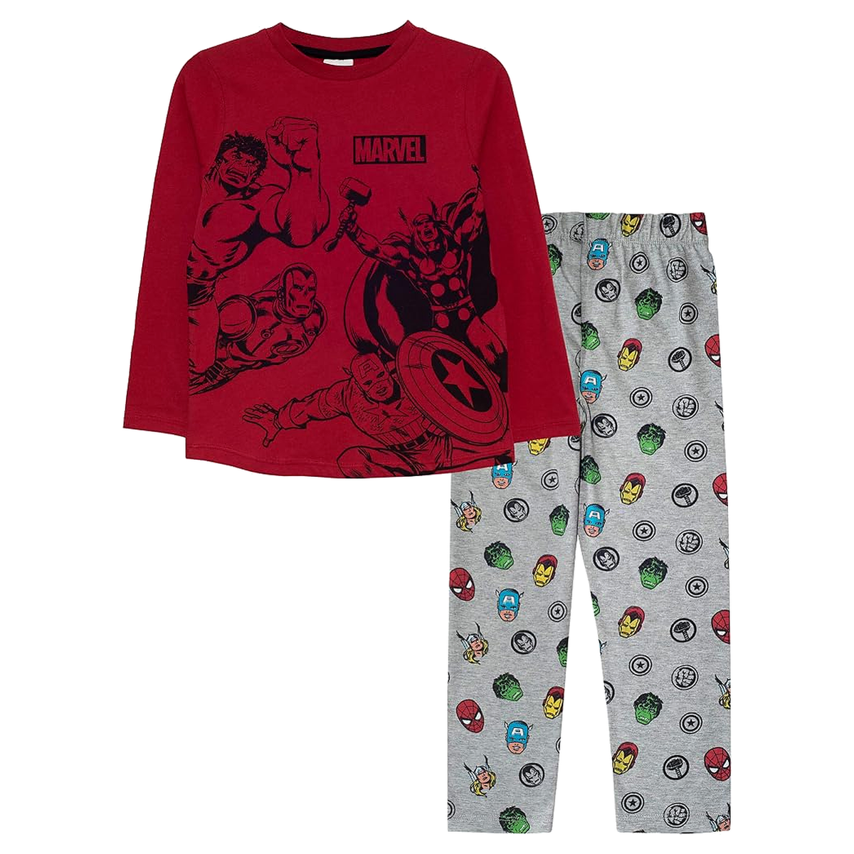 Marvel Classic Avengers Kids Long Pyjamas Set