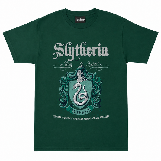 Harry Potter Slytherin Crest Boys T-Shirt Forest Green