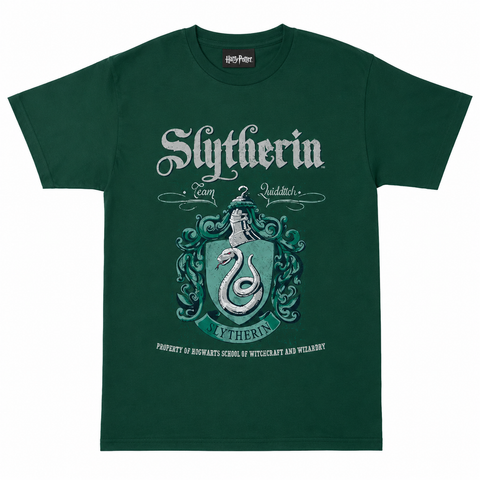 Harry Potter Slytherin Crest Boys T-Shirt Forest Green