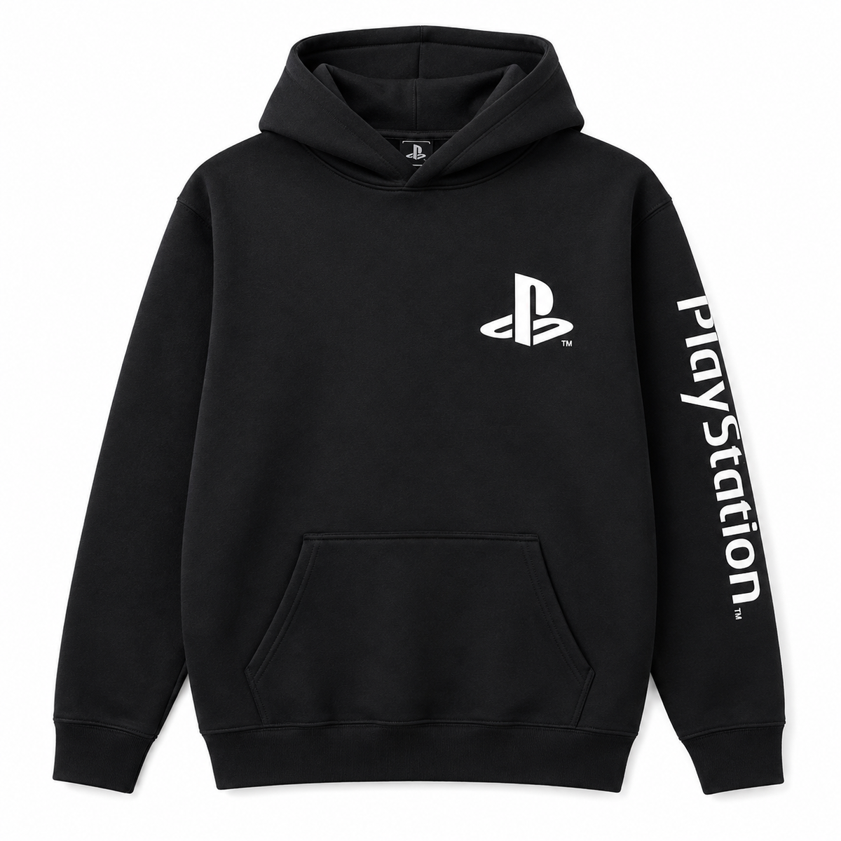 PlayStation PS Logo Boys Pullover Hoodie Black