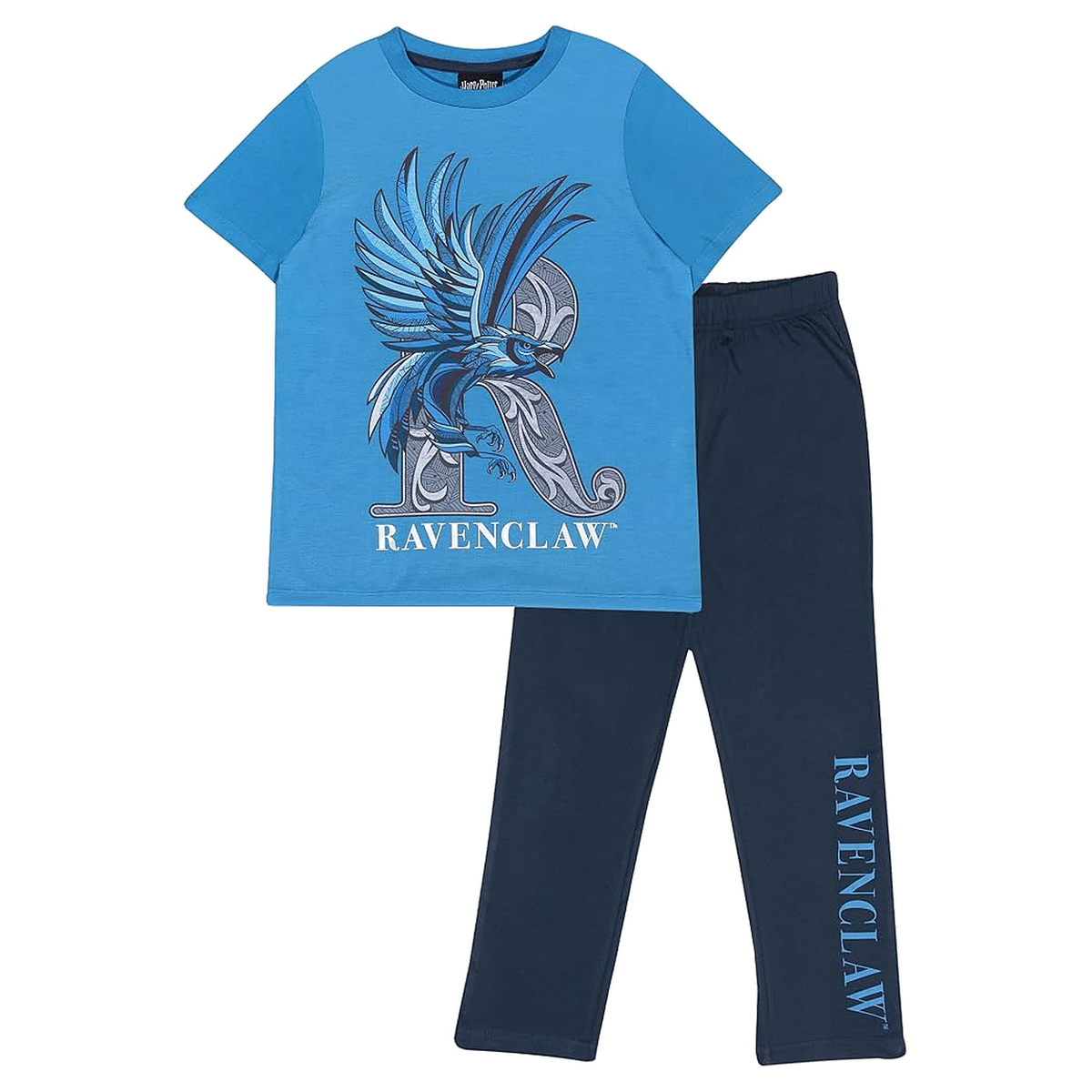 Harry Potter Ravenclaw Kids Long Pyjamas Set Blue