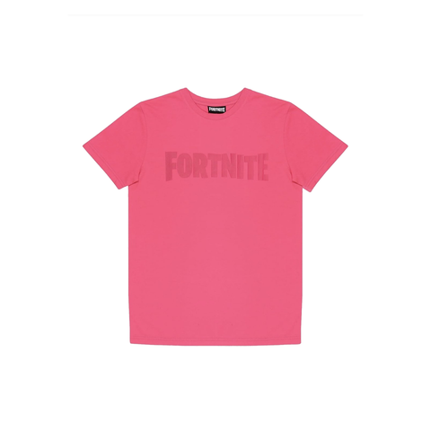 Fortnite Text Logo T-Shirt Pink