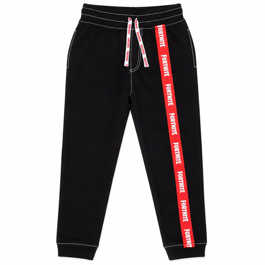 Fortnite Text Logo Boys Jogging Bottoms Black