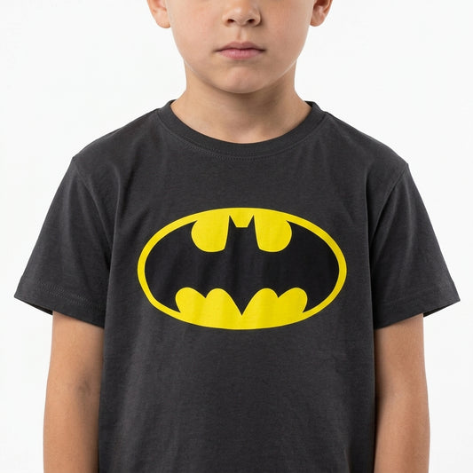 DC Comics Batman Logo Boys T-Shirt Black