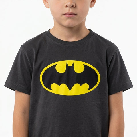 DC Comics Batman Logo Boys T-Shirt Black
