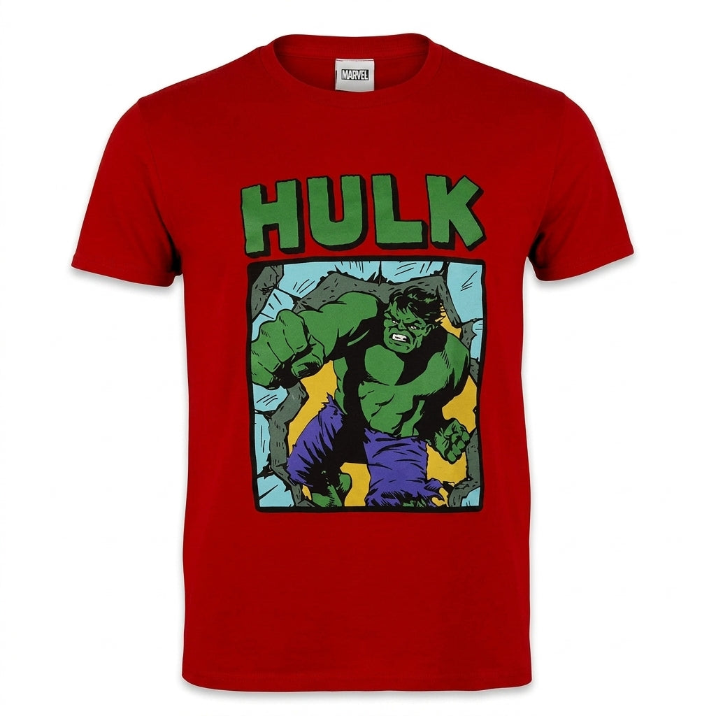 Marvel Comics Hulk Smash Boys T-Shirt Red