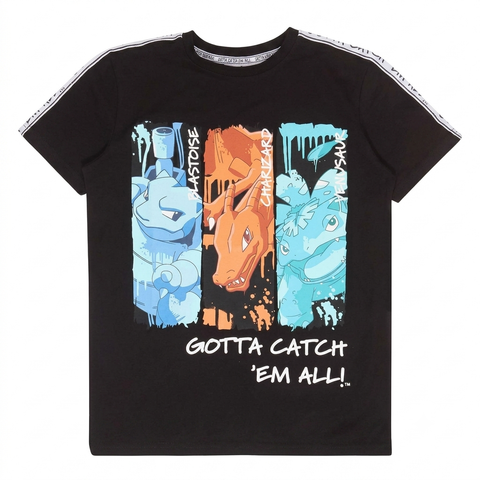 Pokemon Boys T-Shirt Black