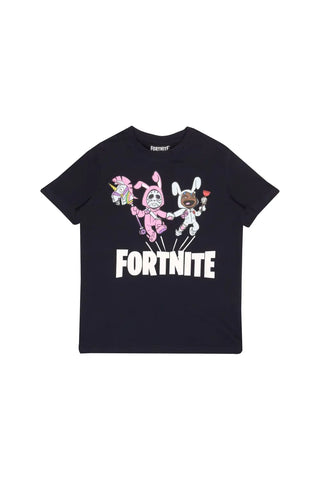 Fortnite Bunny Trouble Boys T-Shirt Navy