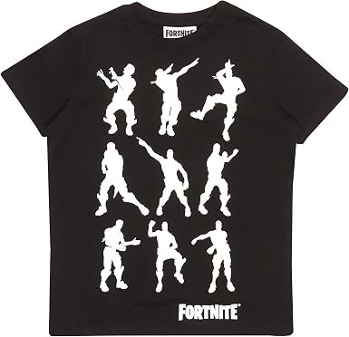 Fortnite Dancing Emotes Boys T-Shirt Black