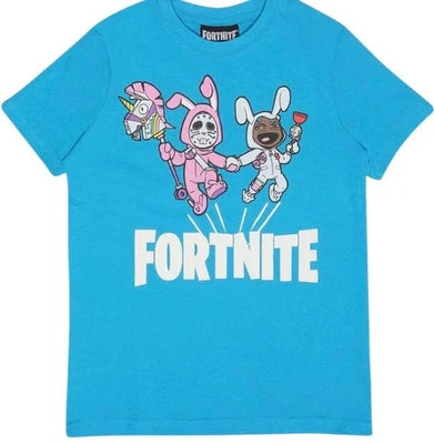 Fortnite Bunny Trouble Boys T-Shirt Azure Blue